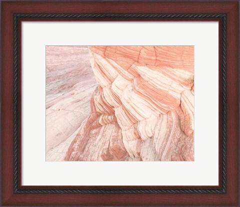 Framed Coyote Buttes VII Blush Orange Crop Print
