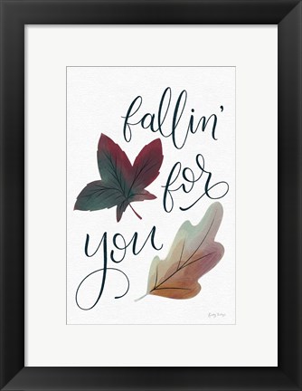 Framed Fallin For You Print