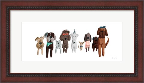 Framed Picnic Pets Dogs III Print