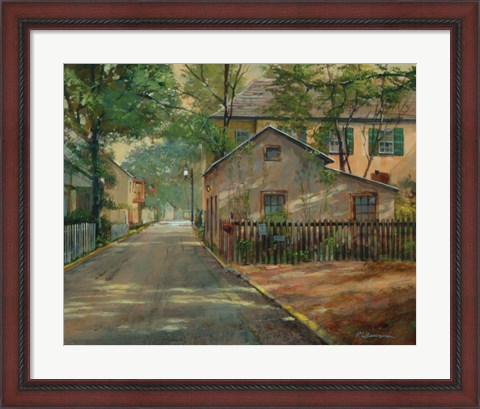 Framed Little House on Spanish Street Print