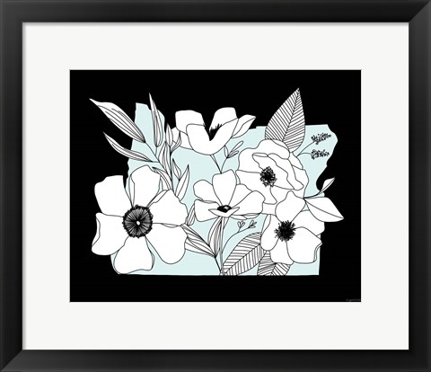 Framed Oregon Flowers Print
