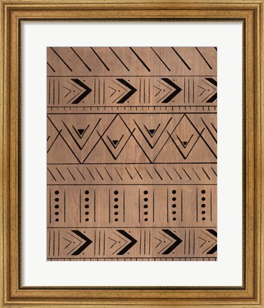 Framed Wood Pattern Print