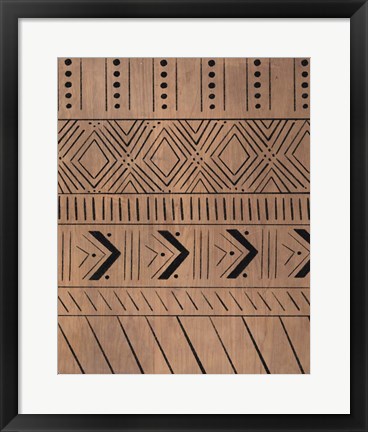 Framed Wood Pattern II Print