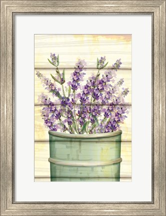 Framed Floral Lavender IV Print