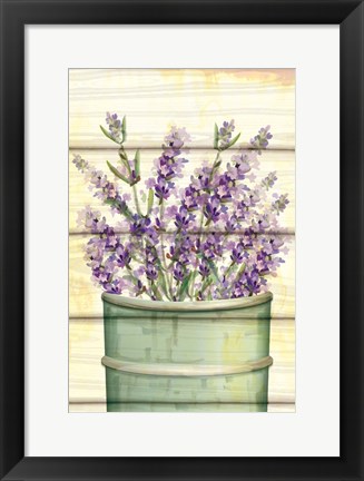 Framed Floral Lavender IV Print