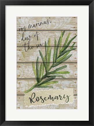 Framed Rosemary Print