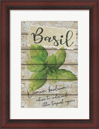 Framed Basil Print