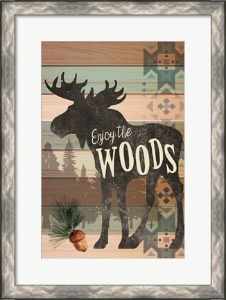 Framed Enjoy the Woods Print