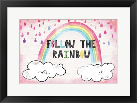 Framed Follow the Rainbow Print