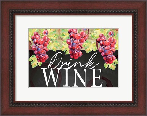 Framed Drink Wine Print