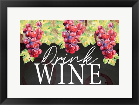 Framed Drink Wine Print