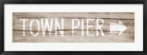 Framed Town Pier Print