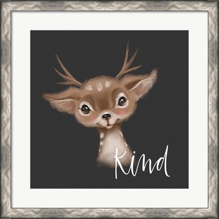 Framed Kind Deer Print