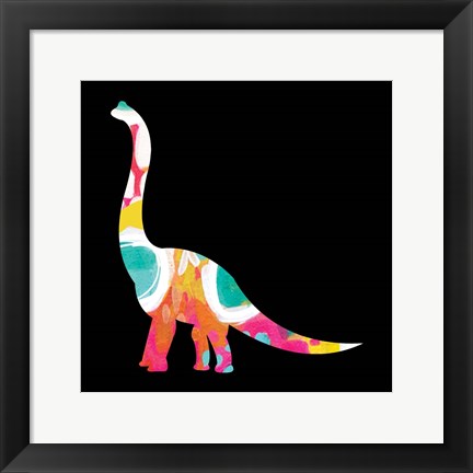 Framed Dino V Print