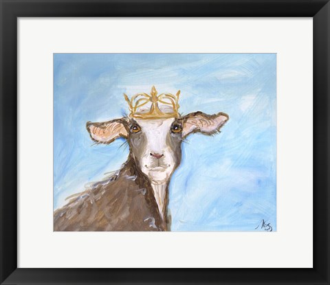 Framed Queen Goat Print