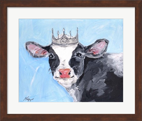 Framed Queen Cow Print