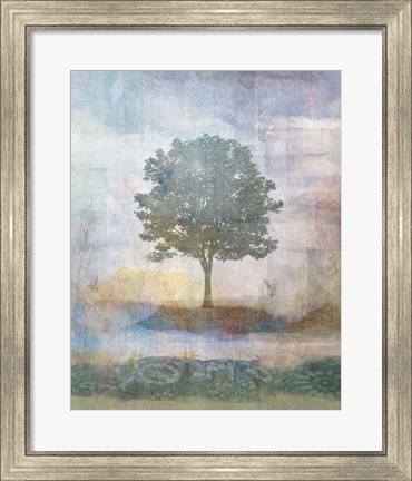 Framed Tree Collage II Print