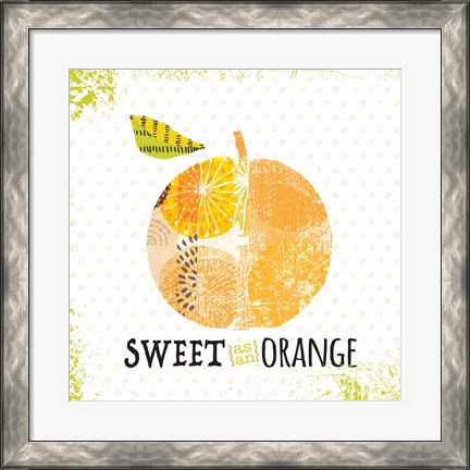 Framed Sweet as Orange Print