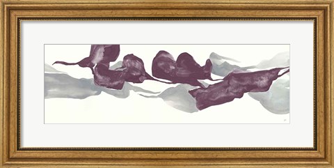 Framed Plum and Gray IV Print