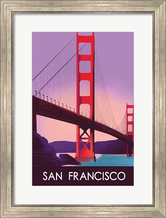 Framed San Francisco I Print