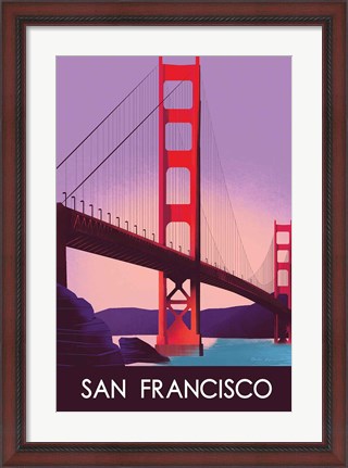 Framed San Francisco I Print
