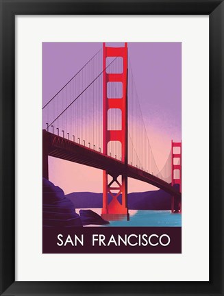 Framed San Francisco I Print