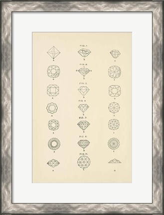 Framed Precious Stones II Print