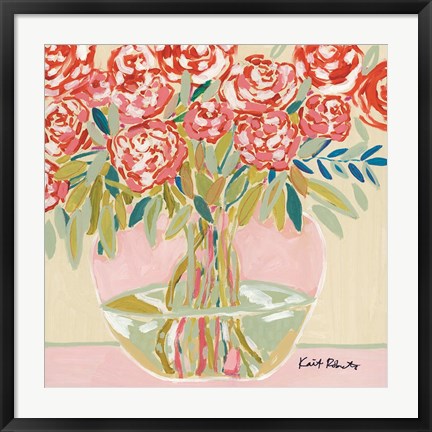 Framed Afternoon Blooms For You Print