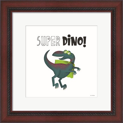 Framed Super Dino Print