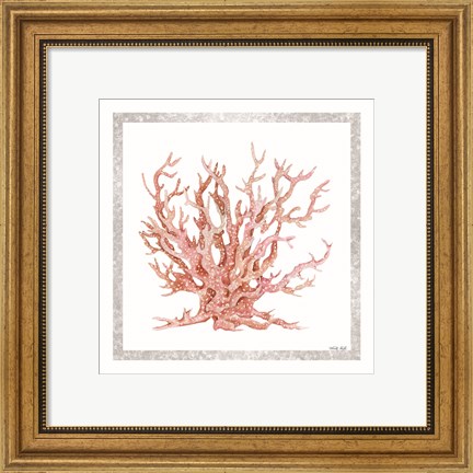 Framed Pink Coastal Coral II Print
