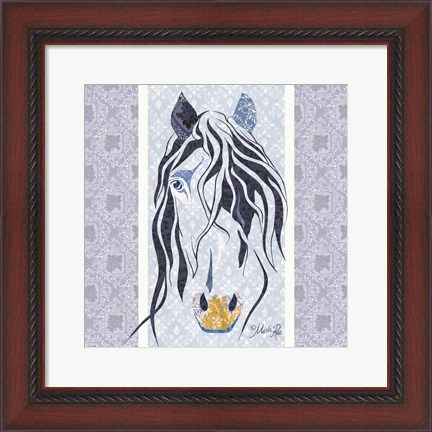 Framed Bluestar the Horse Print