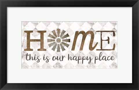 Framed Home - This is Our Happy Place Print