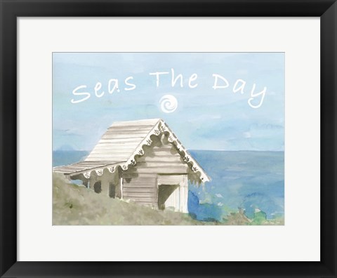 Framed Seas the Day Print