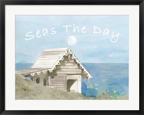 Framed Seas the Day Print