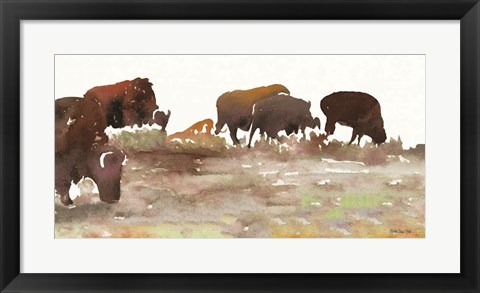 Framed Montana Buffalo Print
