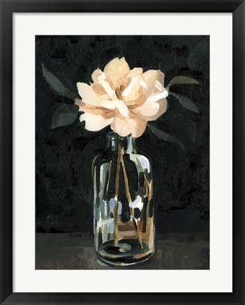 Framed Dark Rose Arrangement I Print