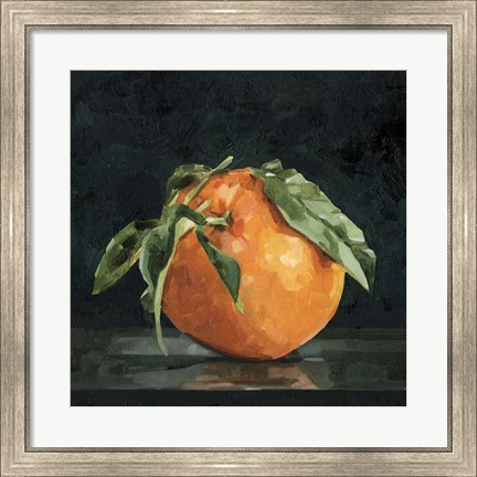 Framed Dark Orange Still Life II Print