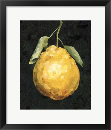 Framed Dark Lemon II Print
