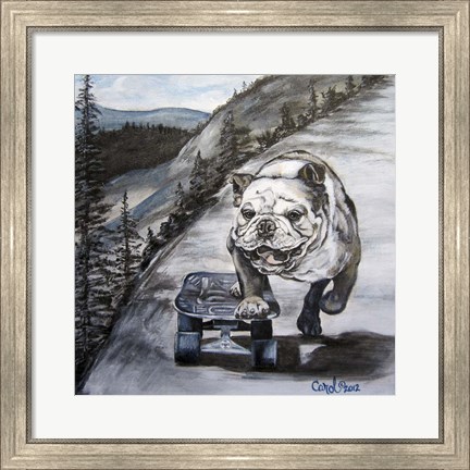 Framed Playful Pup XI Print