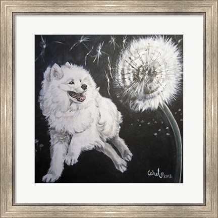 Framed Playful Pup XII Print