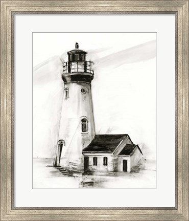 Framed Lighthouse Study I Print