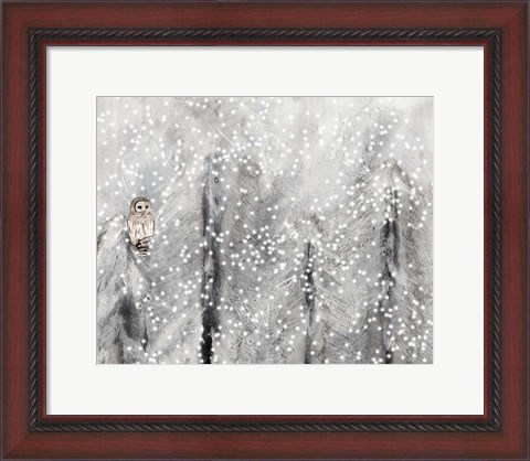 Framed Snowy Habitat II Print