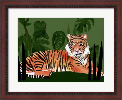 Framed Tiger Tiger I Print