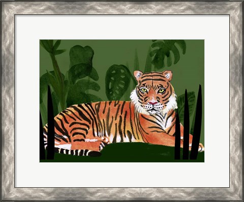 Framed Tiger Tiger I Print