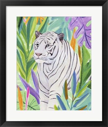 Framed Tropic Tiger I Print
