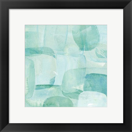 Framed Sea Glass Reflection II Print