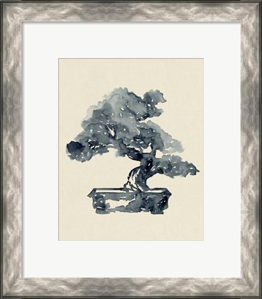 Framed Indigo Bonsai II Print