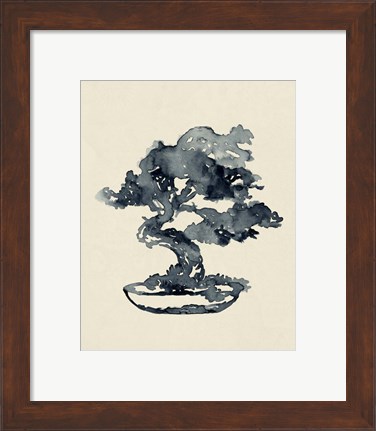 Framed Indigo Bonsai IV Print