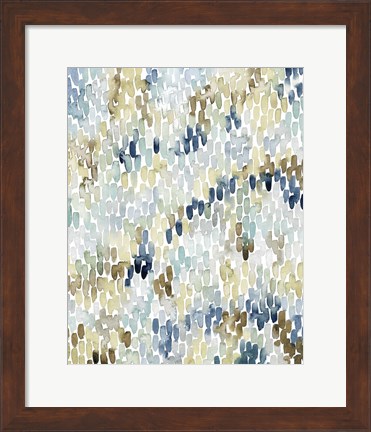 Framed River Wavelets II Print