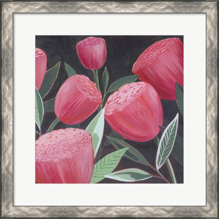 Framed Blush Blossoms II Print